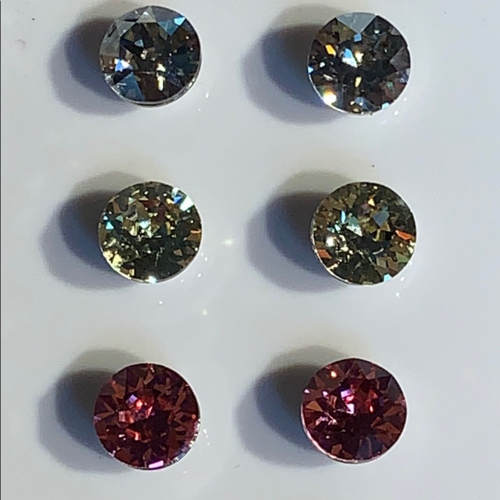 assorted Swarovski crystal studs - Picture 10 of 16